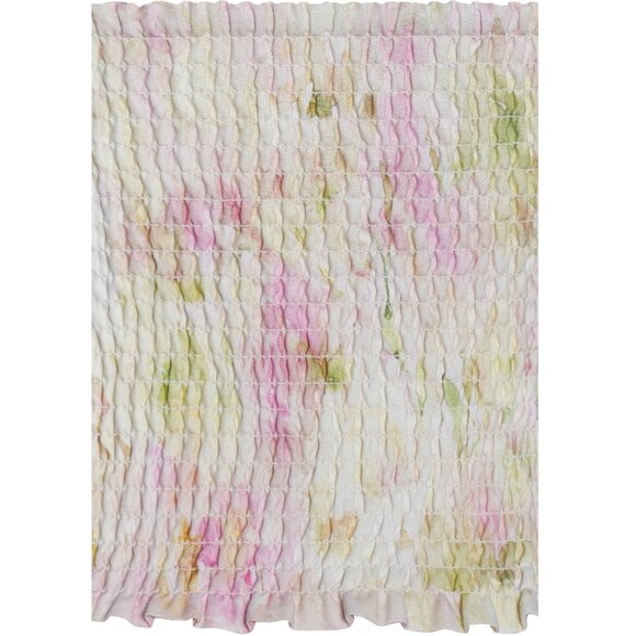 NWT Miss Circle Pink Floral Print Ruched Back Linen Suit Vest - Picture 11 of 17